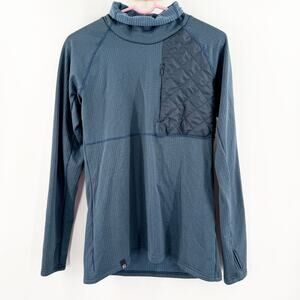 FLYLOW Sondra Fleece Size Medium Technical Midlayer Blue Pullover Womens Cozy